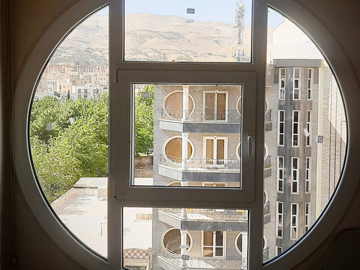 نمونه کار پنجره دوجداره دایره ای